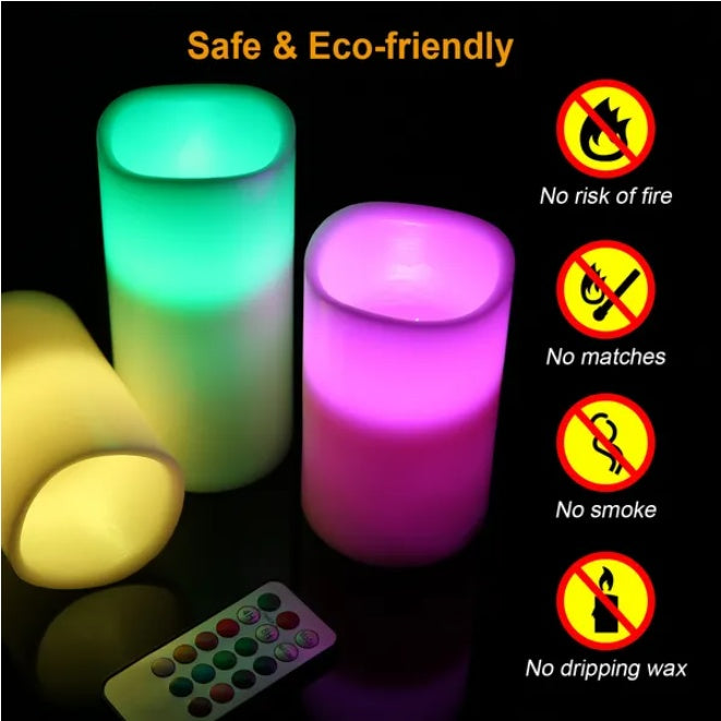 Wireless Battery Powered LED Flashing Candle