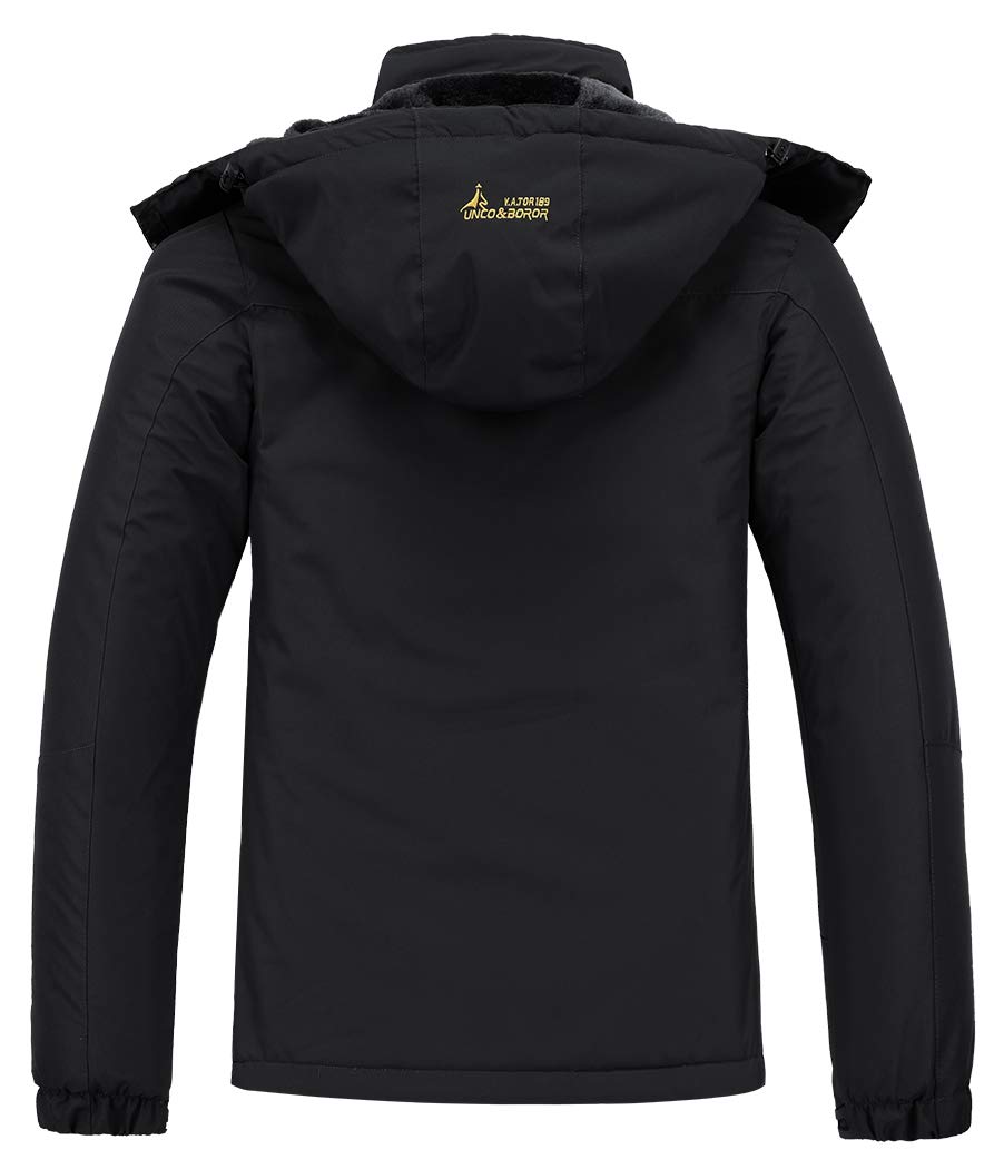 Men's Ski Jacket Warm Winter Snow Coat Waterproof Mountain Windbreaker Snowboarding Jacket Hooded for Hiking Traval