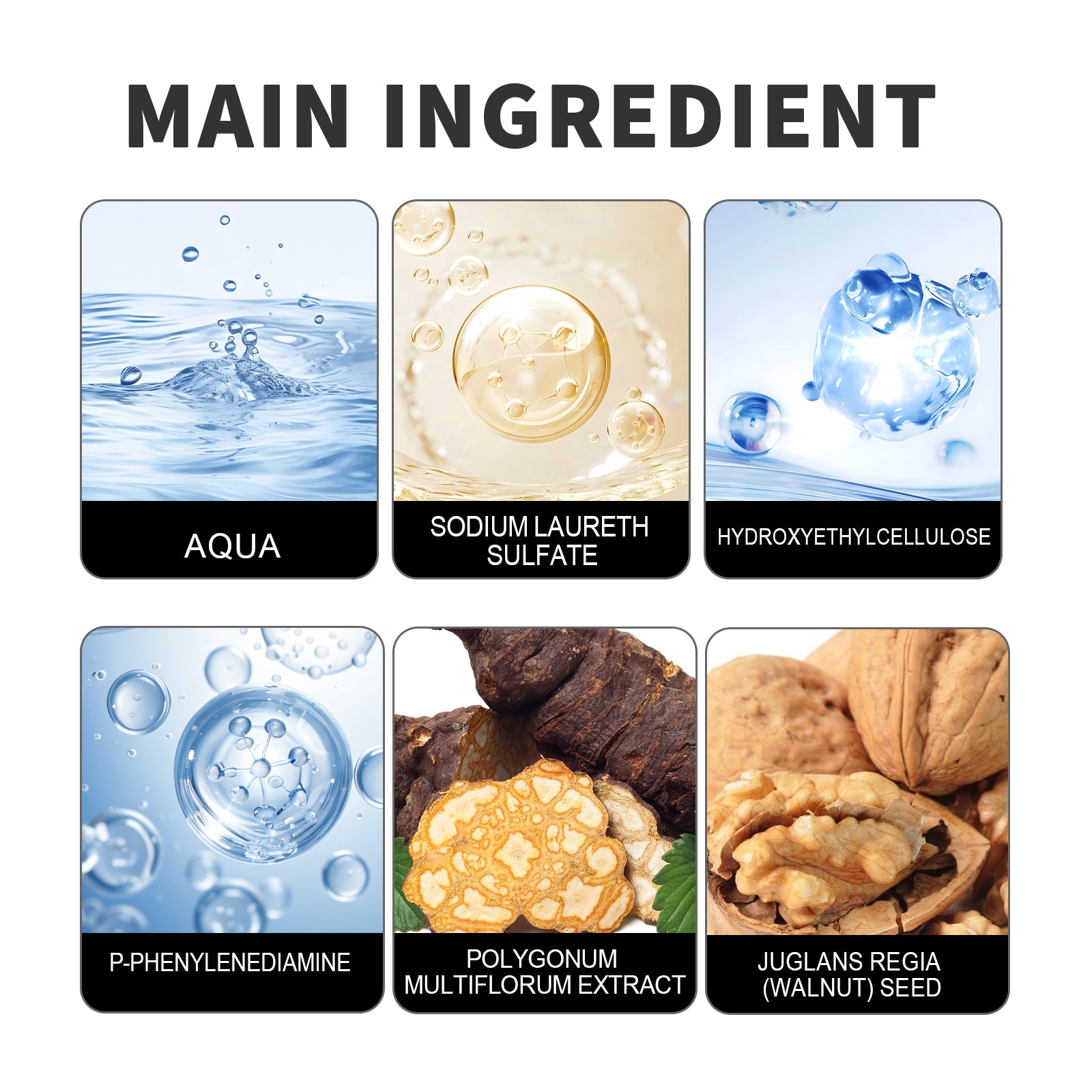 Natural Gentle Long-lasting Easy To Color Hair Cream