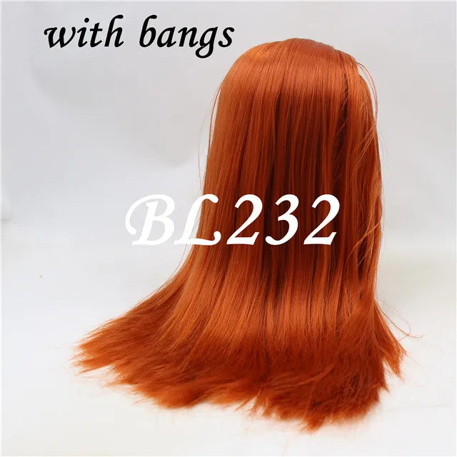 DBS blyth doll icy wig only rbl scalp and dome straight hair toy Accessory diy anime
