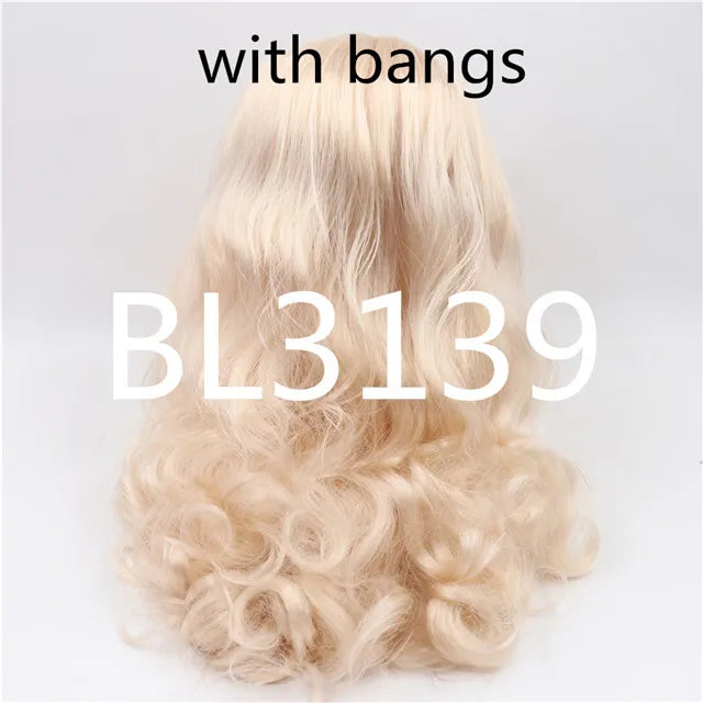 DBS blyth doll icy wig only rbl scalp and dome wavy hair DIY doll accessory