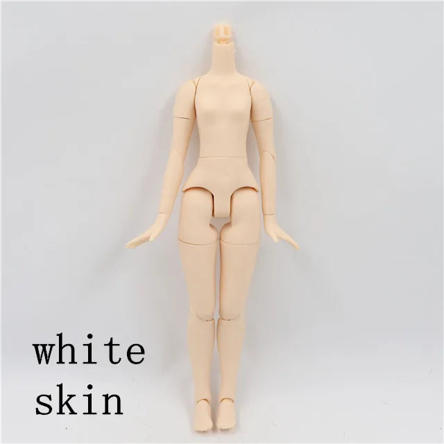 DBS blyth doll icy toy body small chest joint body azone body white skin dark skin natural skin for DIY custom doll