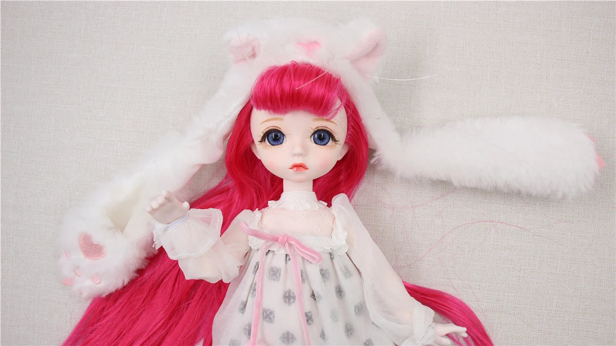 DBS 1/6 BJD DREAM FAIRY Doll Mechanical Joint Body With Makeup Hair Eyes Clothes Shoes Girls SD Anime