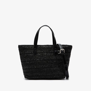 Women's Straw Tote Bag – Large Capacity Beach & Shopper Bag, 2 Colors, 2 Sizes - TRYSHOPPY