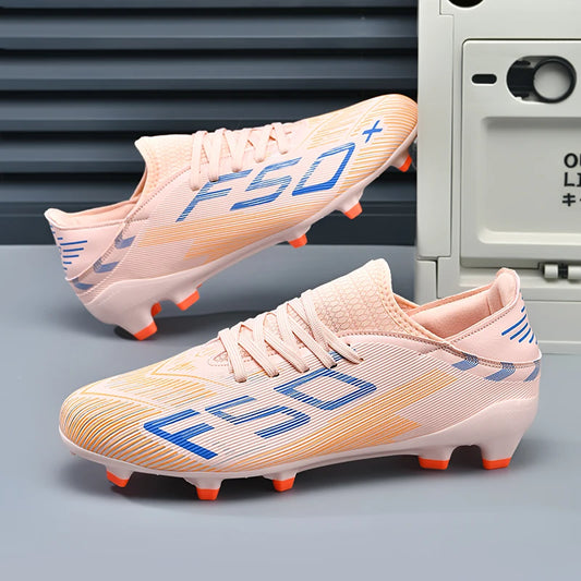 New Men Soccer Shoes Hot-selling Training Non-Slip Mid-top Match Light Grass Cleats Outdoor Football Boots High-quality Sneakers