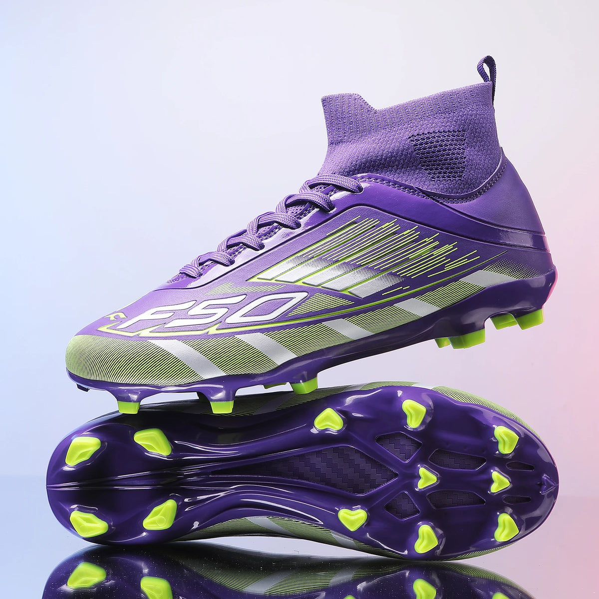 New Men Professional Football Boots Match Boys Soccer Shoes Sports Shoes TF/FG Unisex Ankle Non-Slip Comfortable Sneakers