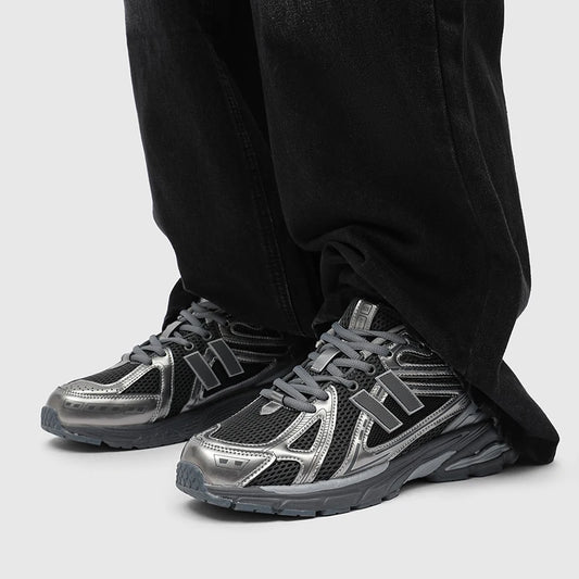 New Men Casual Shoes Fashion Lace-up Jogging Loafers Brand Sneakers Walking Leisure Outdoor Breathable Running Blade Comfortable