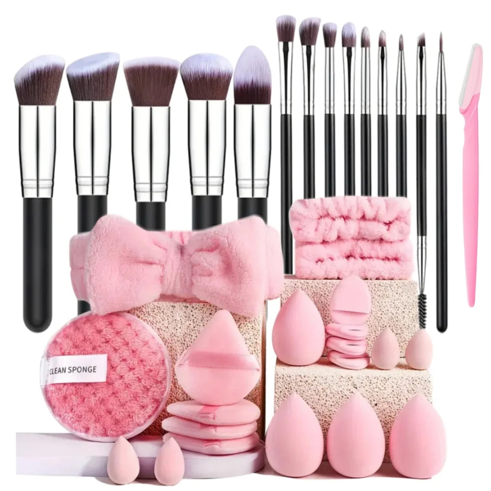 14-Piece Soft Face & Eye Makeup Brush Set