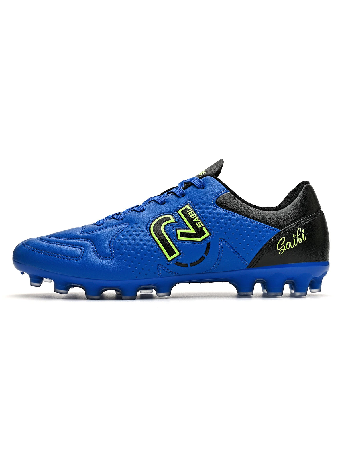 AG FG Soccer Boots For Adults Elastic PU Fabric Thickened TPU Stud Base Wear Resistant Anti-slip Outdoor Natural Grass Sneakers