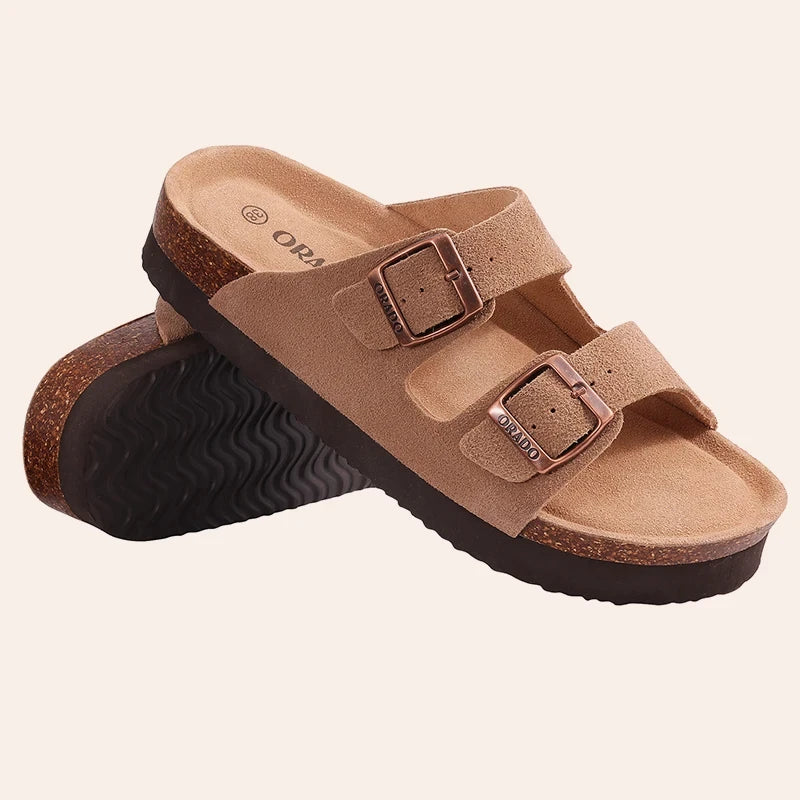 Unisex Cork Sole Casual Sandals