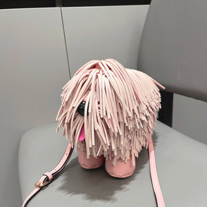 Women's Dog-Shaped PU Leather Shoulder Bag – Novelty Crossbody, 2 Colors - TRYSHOPPY