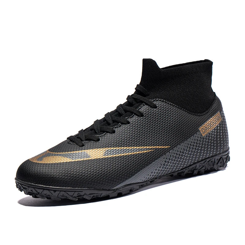 High-Quality High-Top Football Shoes, TF and FG, Offer Comprehensive Comfort, Exceptional Grip, and Precise Shooting. Sole Spike