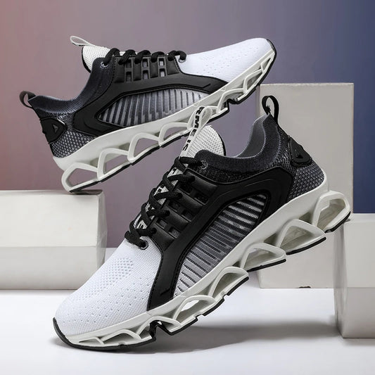 Men's Breathable Cushioned Mesh Running Shoes