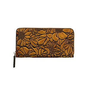 Women's Floral PU Leather Long Wallet – Large Capacity Card Holder & Coin Purse, 8 Styles - TRYSHOPPY