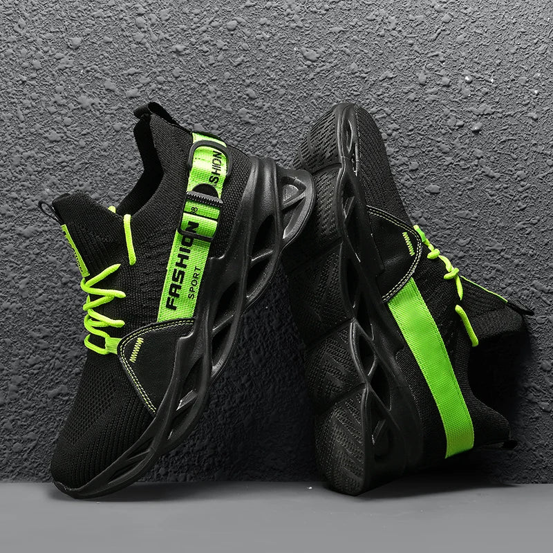 New Men Running Shoes Breathable Fashion Jogging Walking Brand Casual Comfortable Sneakers Blade Loafers Leisure Lace-up Outdoor
