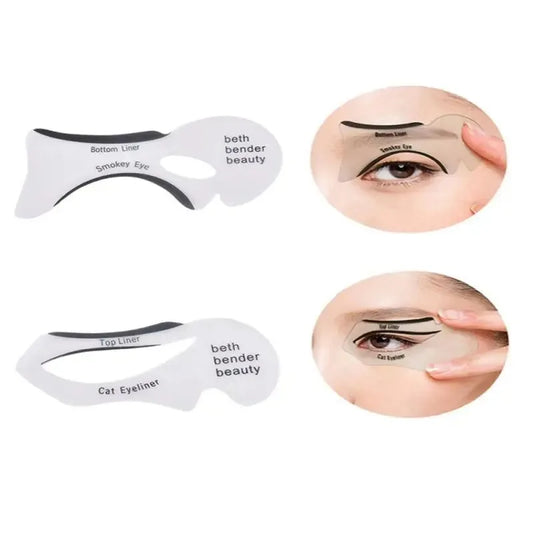 10-Piece Reusable Eye Makeup Stencil Set