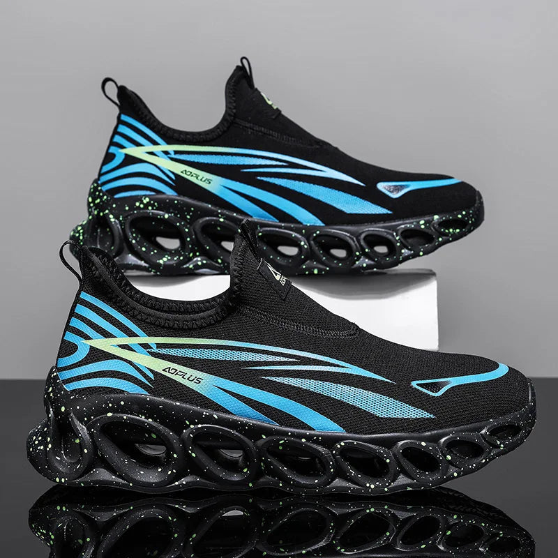 Men's Running Shoes Couple Outdoor Trainer Shoes Breathable Off-road Sneakers Race Cushioning Luxury shoes Mesh Non-Slip Fashion