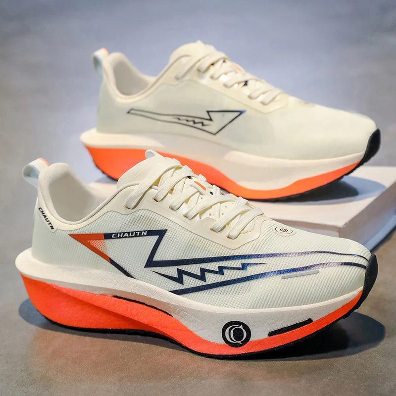 Men Running Shoes Carbon Board Speciality Marathon Athletic Nonskid Sneakers Sports Breathable Lightweight Women's Comfortable