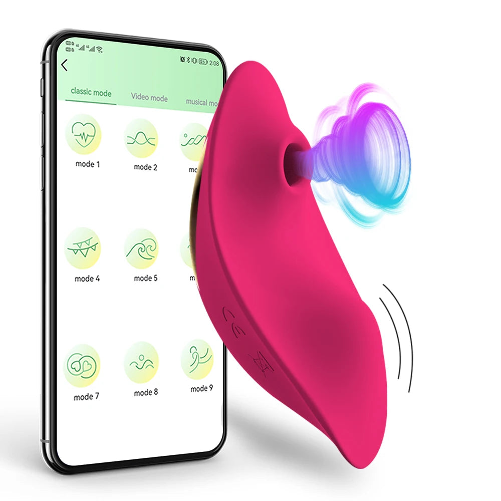 App-Controlled Wearable Suction Vibrator