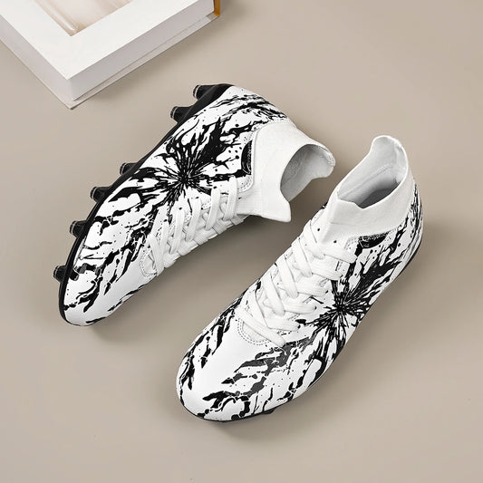 Men AG FG Firm Ground Football Boots Lightweight Soccer Cleats Durable Non‑Slip Outsole Comfort PU Upper Outdoor Match Training