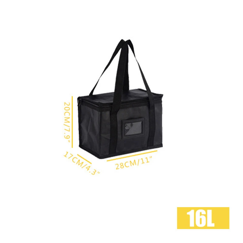 1pc Large Insulated Picnic Cooler Tote Bag Leakproof Thermal Food Carrier Portable Zipper Top for Camping Beach Outdoor BBQ