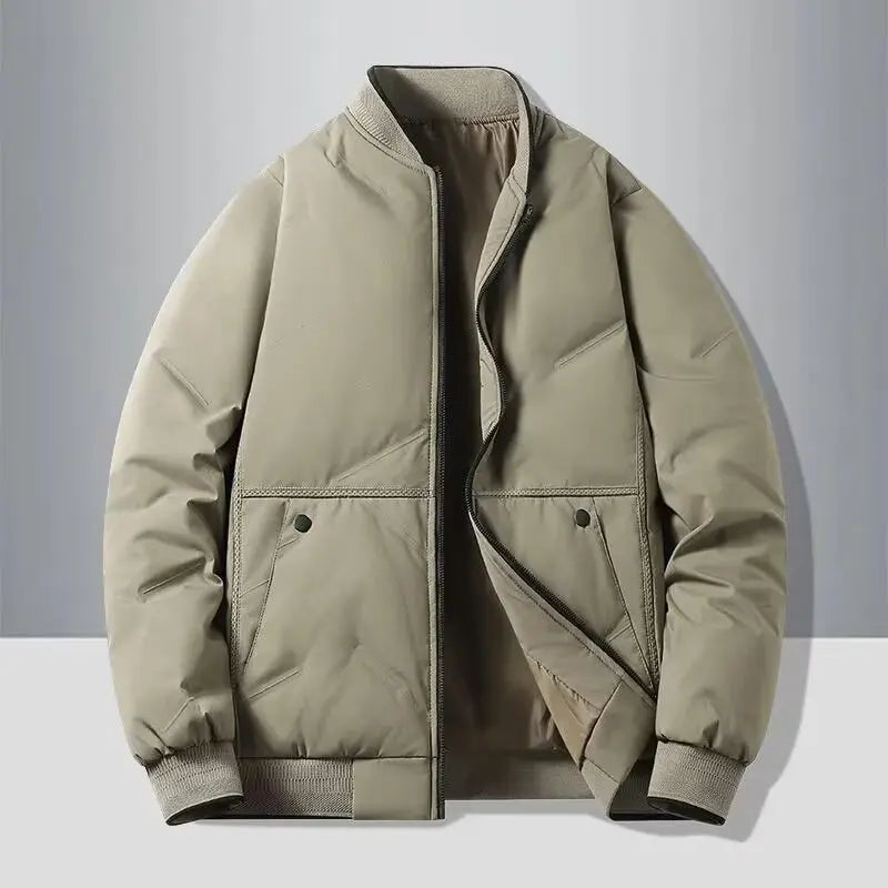 Men's Casual Zip-Up Baseball Jacket