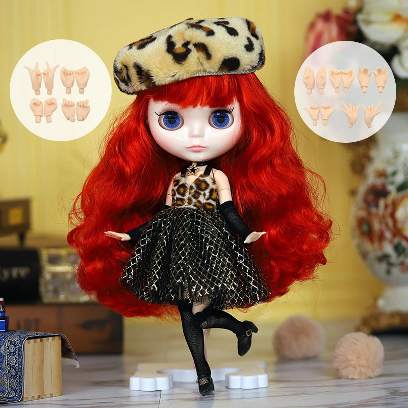 ICY DBS Blyth doll 1/6 Anime Doll joint body white Skin glossy face Special Combo with clothes, shoes and hands 30cm BJD TOY