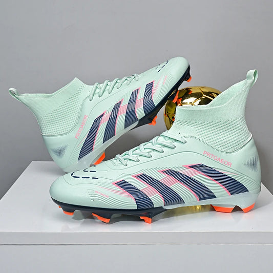 New Men Football Boots Non-Slip Comfortable Professional Boys Sneakers Soccer Shoes TF/FG Match Ankle Sports Shoes Unisex