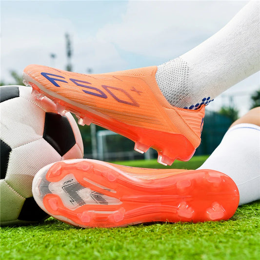 New Men's Football Boots Non Slip Comfortable Soccer Shoes Turf Ultralight Fg Grass Cleats Futsal Sport Indoor Adult Non-Slip