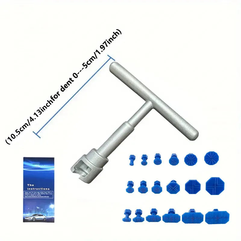 Car Dent Repair Puller, Car Repair Tools Kit With 18pcs Plastic Glue Tabs PlastiT-Handle Dent Remover Universal For Car Accessor