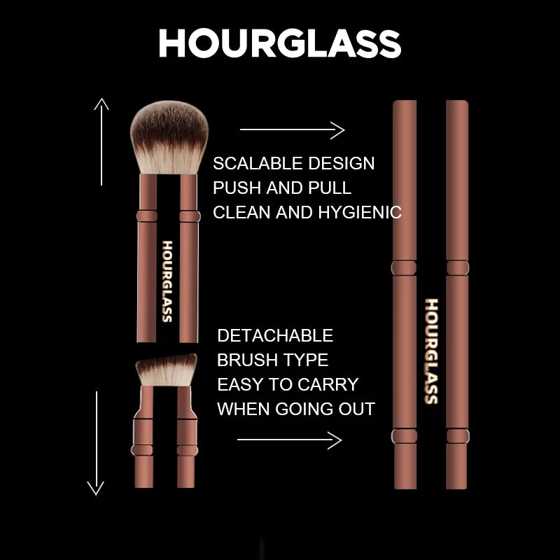 Double-Ended Foundation & Powder Makeup Brush