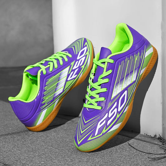 Men's Special Five-a-Side IC Indoor Flat Football Shoes, Breathable Indoor Football Shoes for Sports Competitions