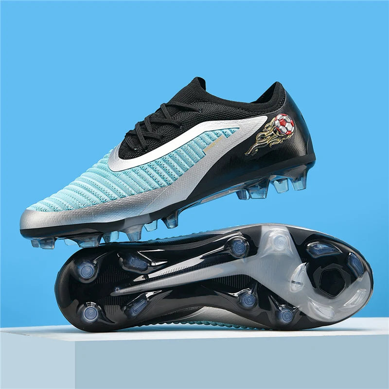 New Men Football Boots Sport Soccer Shoes Outdoor Cleats Adult Non Slip Boys Long Spikes Training Breathable Match Comfortable