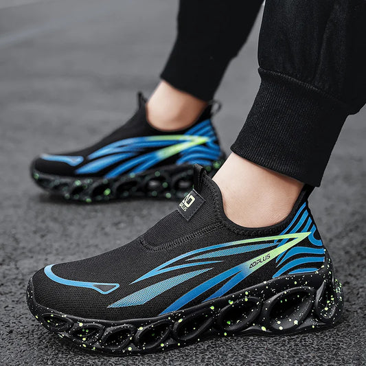 Men's Running Shoes Couple Outdoor Trainer Shoes Breathable Off-road Sneakers Race Cushioning Luxury shoes Mesh Non-Slip Fashion