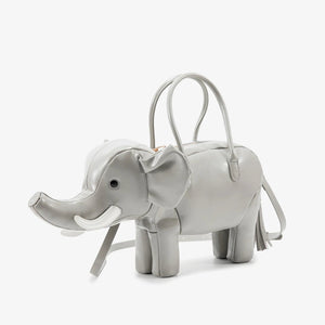 Women's Rhino-Shaped Faux Leather Shoulder Bag – Novelty Handbag, 6 Colors - TRYSHOPPY