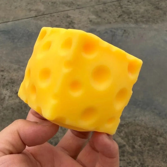 Cheese Cube Slow-Rebound Squishy Fidget Toy