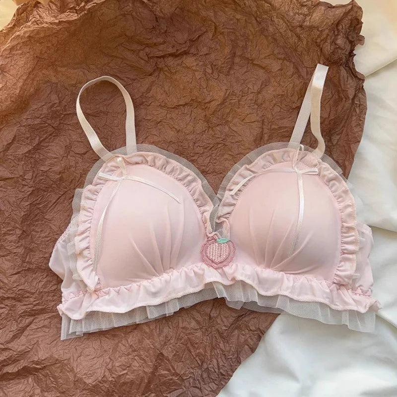 Women's Bow Wireless Padded Bra