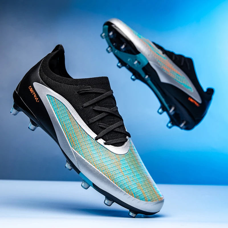 New Men Football Boots Sport Adult Long Spikes Soccer Shoes Training Outdoor Cleats Breathable Non Slip Boys Match Comfortable