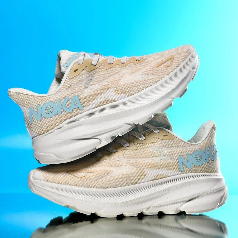 Men's Running Shoes Jogging Breathable Cushioning Trainer Race Outdoor Luxury Shoes Couple Non-Slip Sneakers Mesh Off-road Shoes