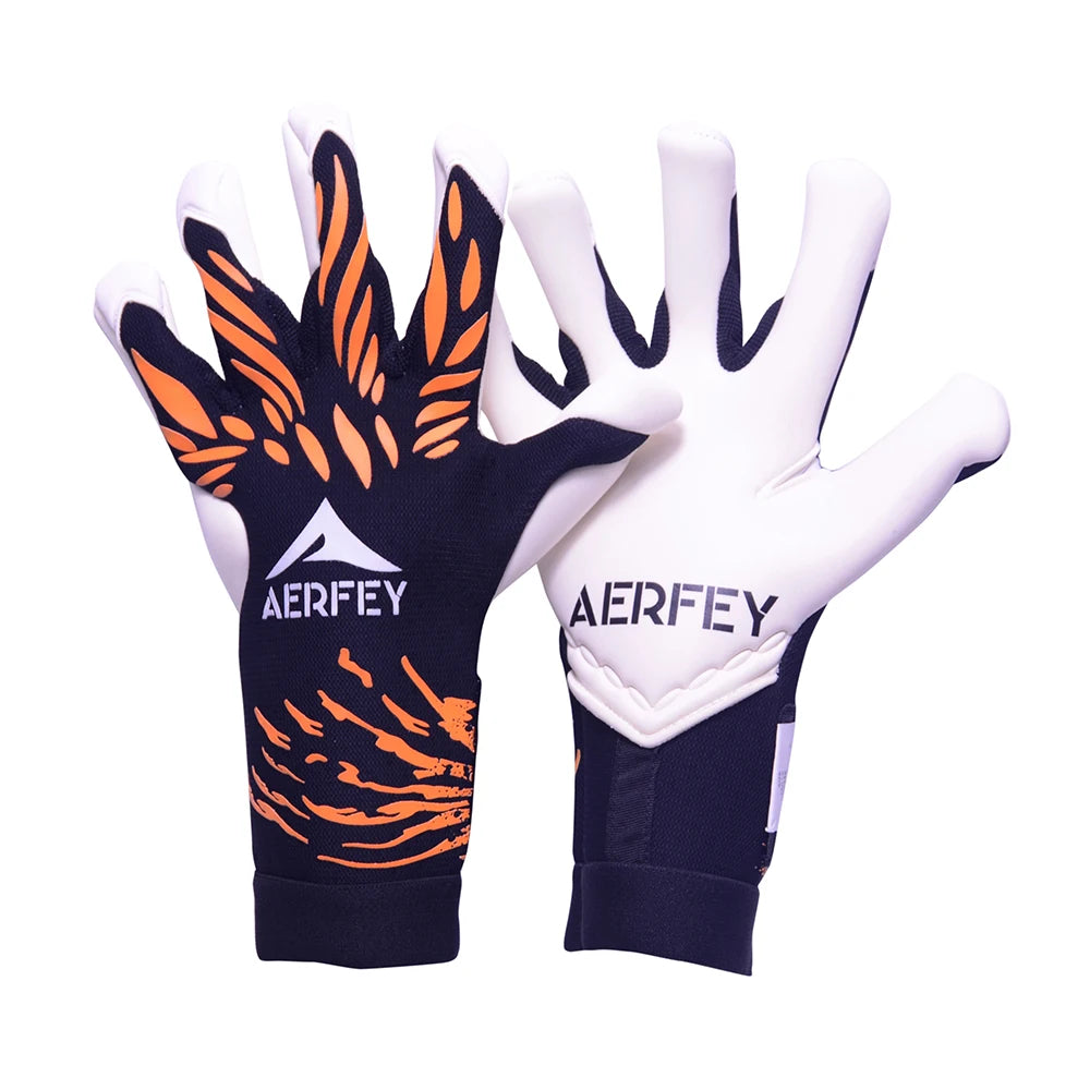 AERFEY Football Goalkeeper Gloves Strong Grip for Soccer Goalie Goalkeeper Gloves with Size8/9/10 Football Gloves for Adult