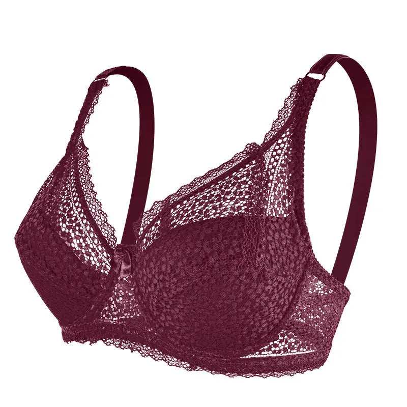 Women's Plus-Size Lace Support Bra