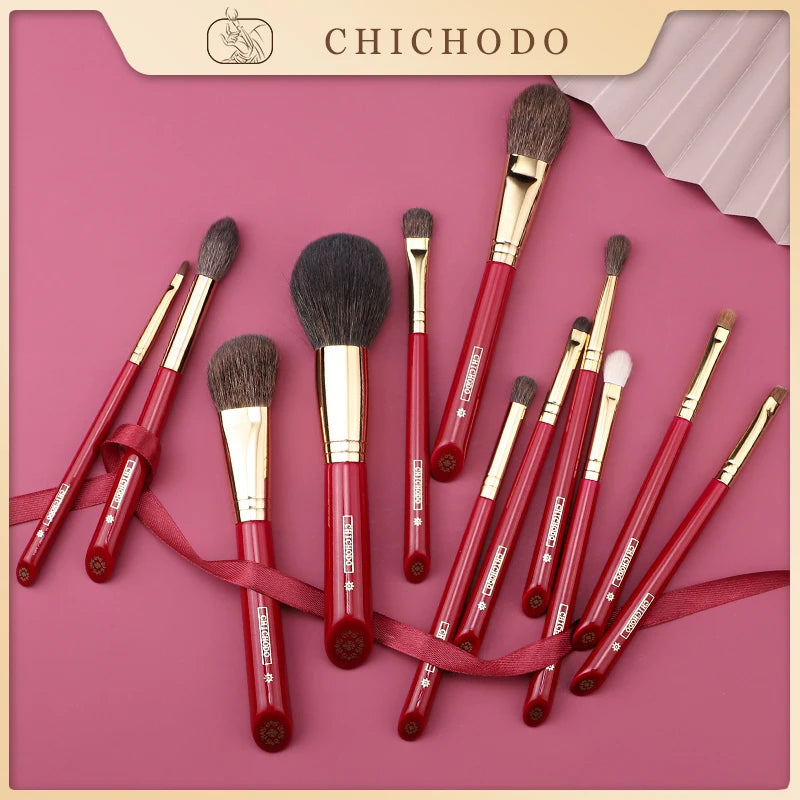 Professional Animal Hair Makeup Brush Collection