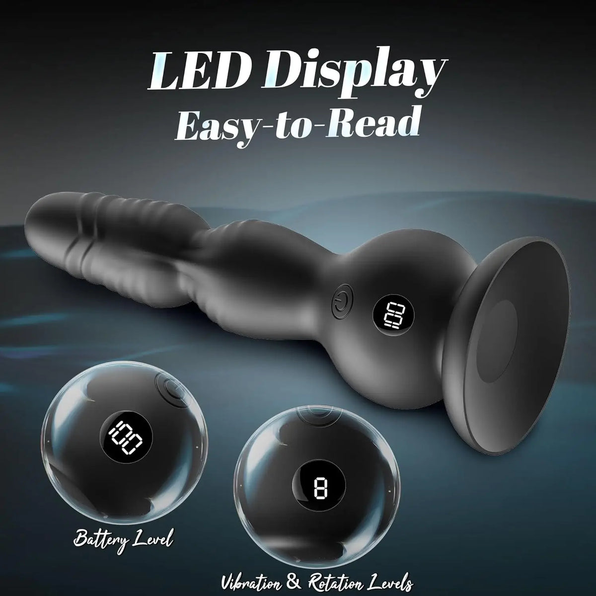 Remote-Control Rotating Anal Massager