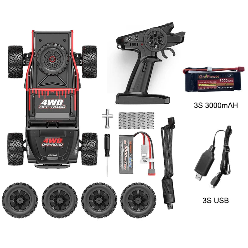 Hyper Go MJX 14209 1/14 RC Car 75km/h Brushless 2.4G Remote Control Truck 4WD Off-road Racing RC Truck Hobby RC Toy