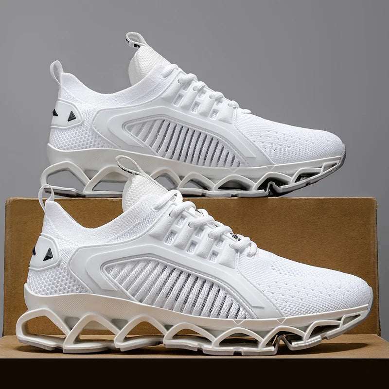 Men's Breathable Cushioned Mesh Running Shoes