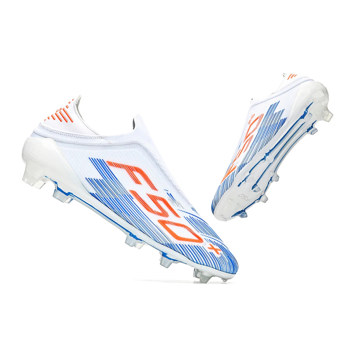 Men AG FG Football Boots Stretch PU Woven Upper Shock Absorb TPU Outsole Stable Grip For Amateur Grass Football Matches