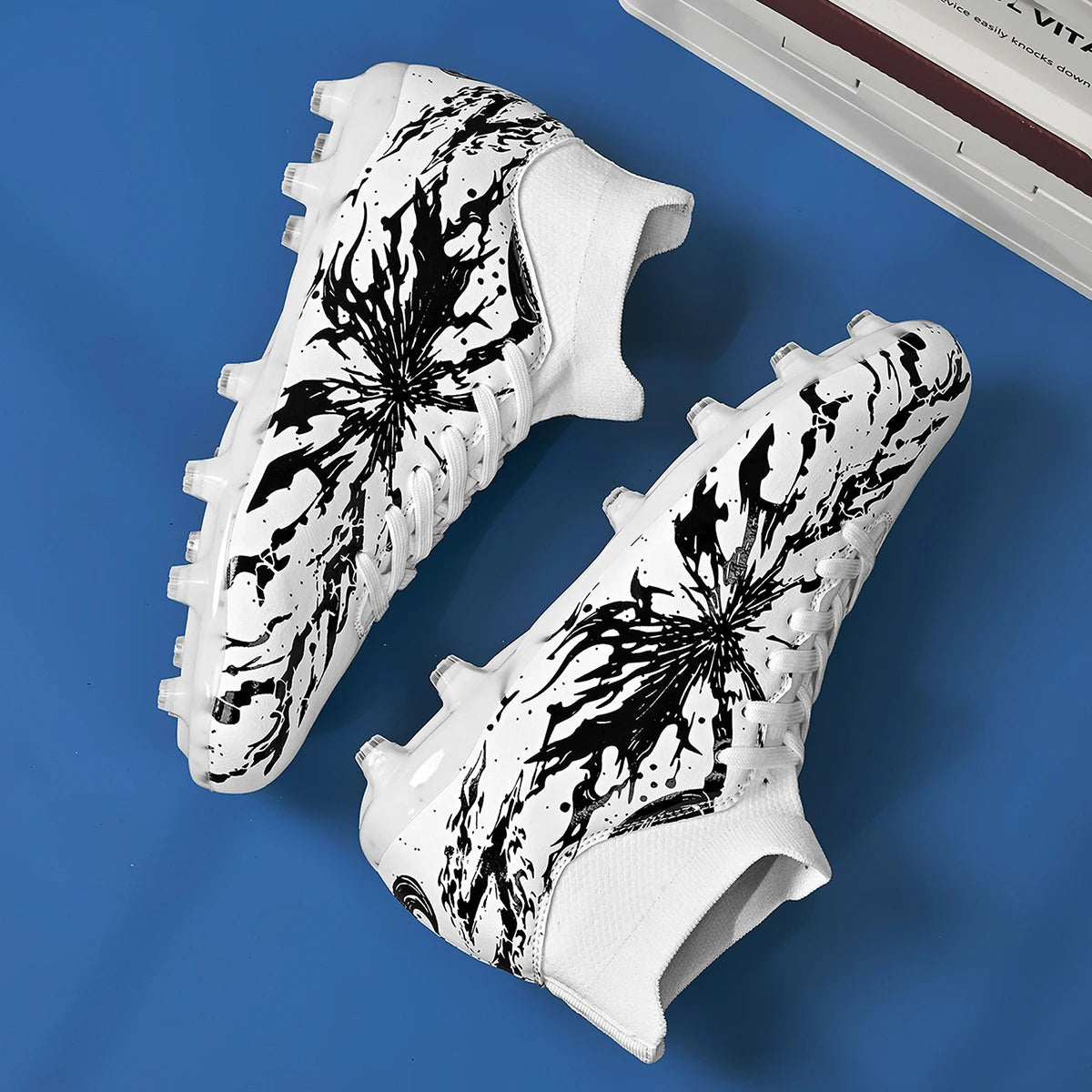 Men AG FG Outdoor Football Cleats Firm Ground Soccer Boots Breathable PU Anti‑Abrasion For Adult Match And Daily Training Sports
