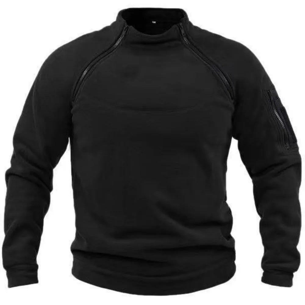 Men's Stand-Collar Fleece Sweatshirt