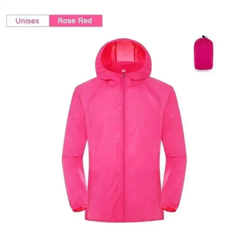 Fishing Rain Wind Breaker Coat For Men Women Waterproof Jacket Hiking Climbing Clothes Sun Protection Quick Dry Rain Coat
