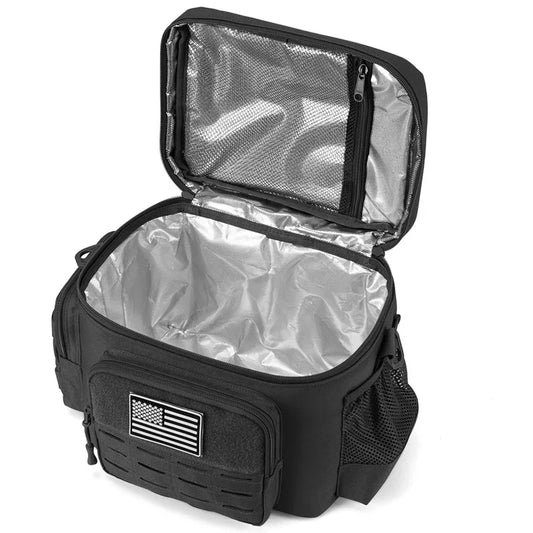 Homefish Tactical Lunch Bag for Men Heavy Duty Leakproof Insulated Cooler Bag Outdoor Work Camping Picnic
